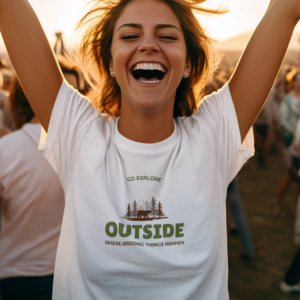 Adventure Awaits: Embrace the Great Outdoors with 'Go Explore Outside' T-shirt!